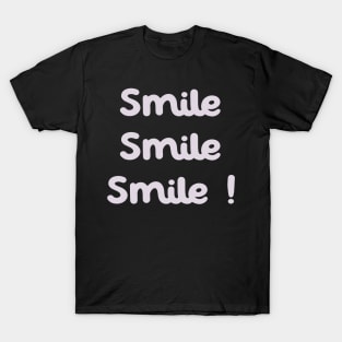 Smile Typography T-Shirt